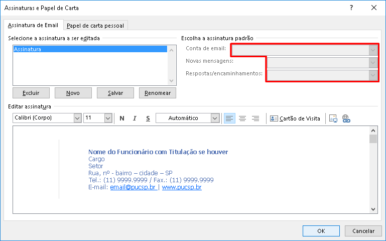 06_assinatura Inserir assinatura de e-mail no Microsoft Outlook